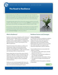 The Road to Resilience